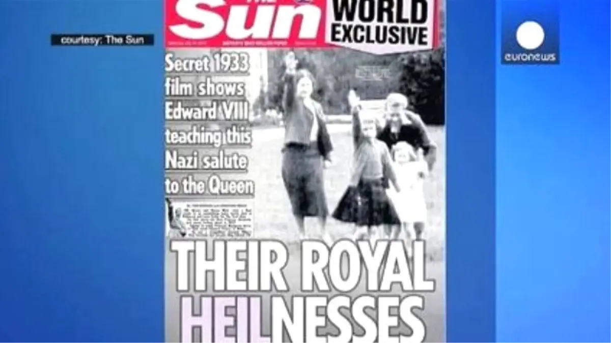 İngiltere Kraliçes Elizabeth\'in Nazi Selamı Verirken Görüntüleri Ortaya Çıktı.