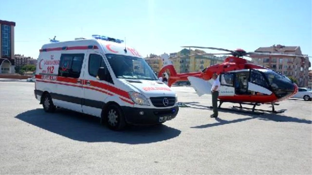 Kazada Yaralanan Semanur İçin Ambulans Helikopter Kalktı