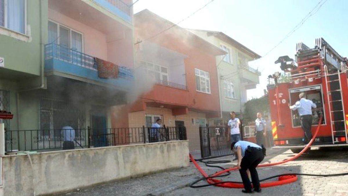 Tokat\'ta Ev Yangını
