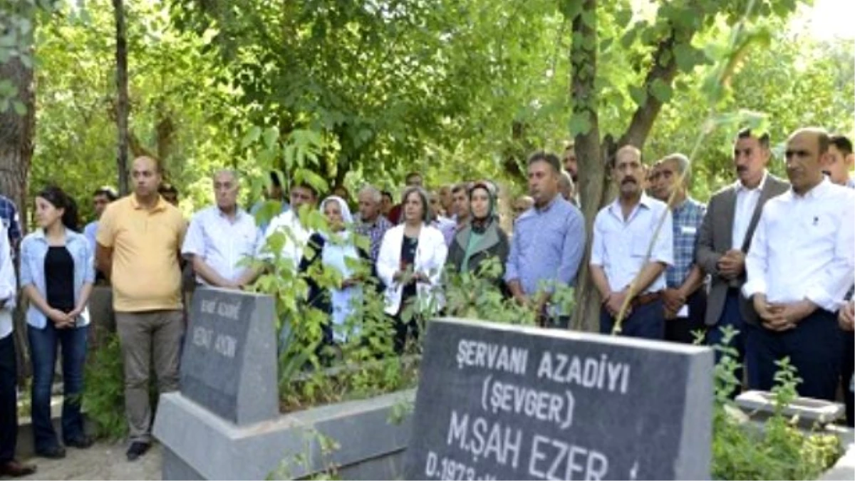HDP ve DBP\'liler, Vedat Aydın\'ın Mezarını Ziyaret Etti