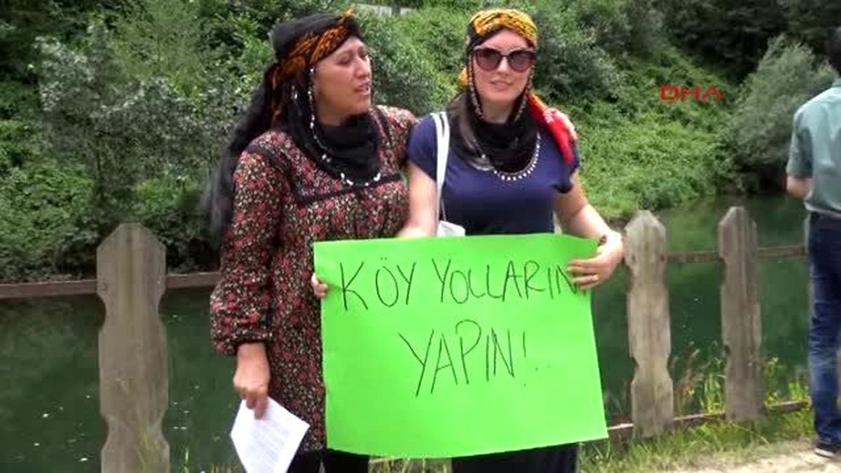 Rize Yeşil Yol, Hemşin\'de Protesto Edildi