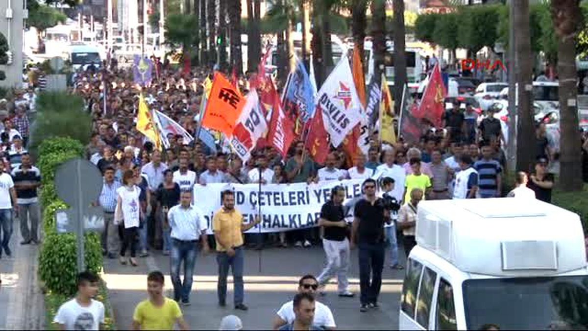 Adana Suruç Patlaması Adana\'da Protesto Edildi