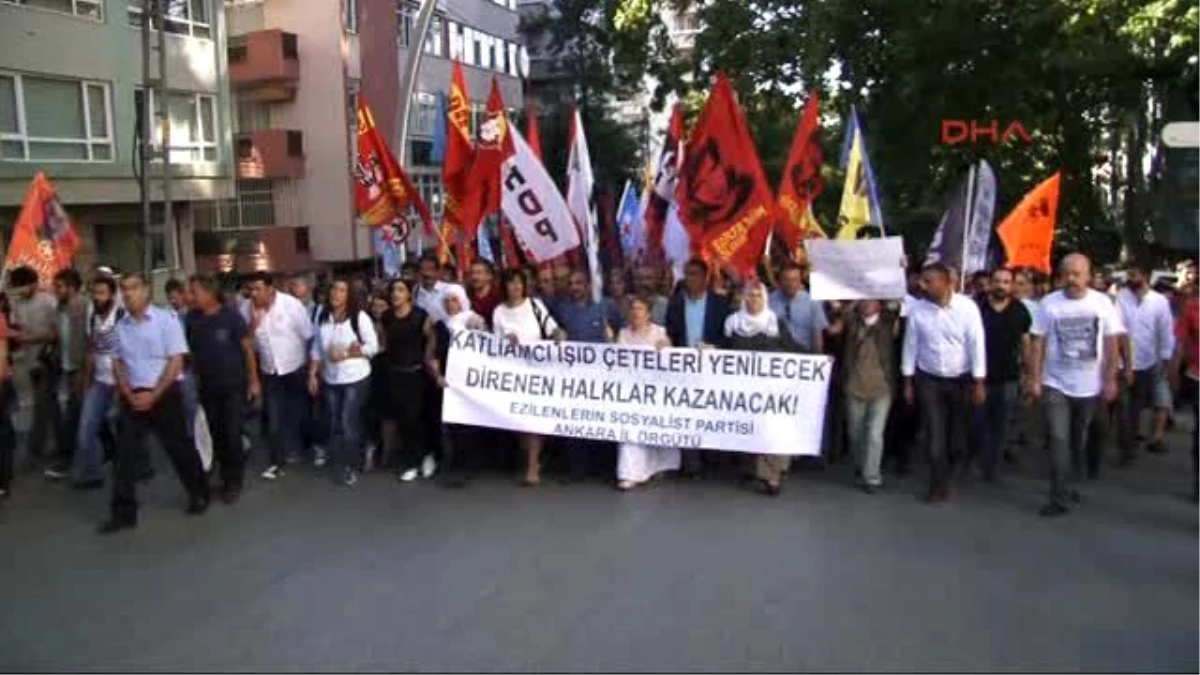 Ankara Suruç Saldırısı Ankara\'da Protesto Edildi