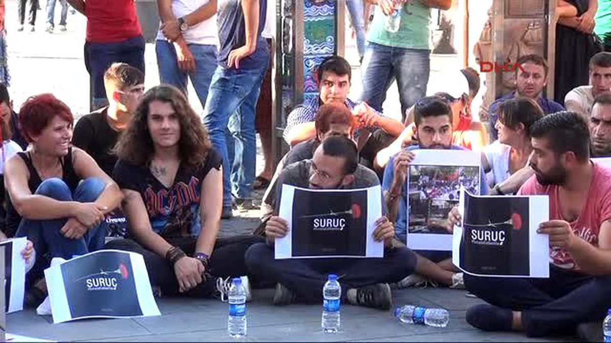 Antalya?da ?suruç? Protestosu