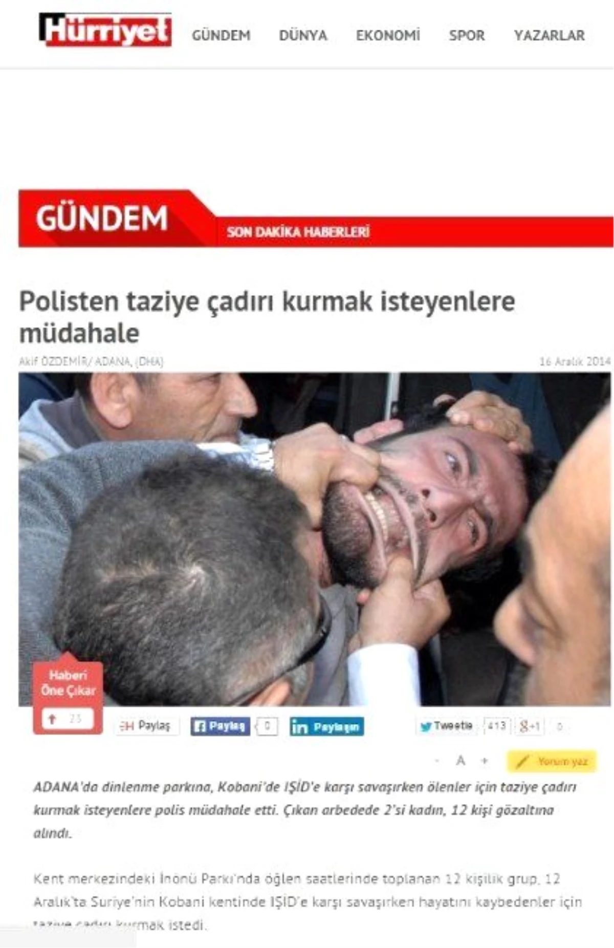 Polisin Adana\'daki Eylemde Gözaltına Aldığı Genç Suruç\'ta Öldü