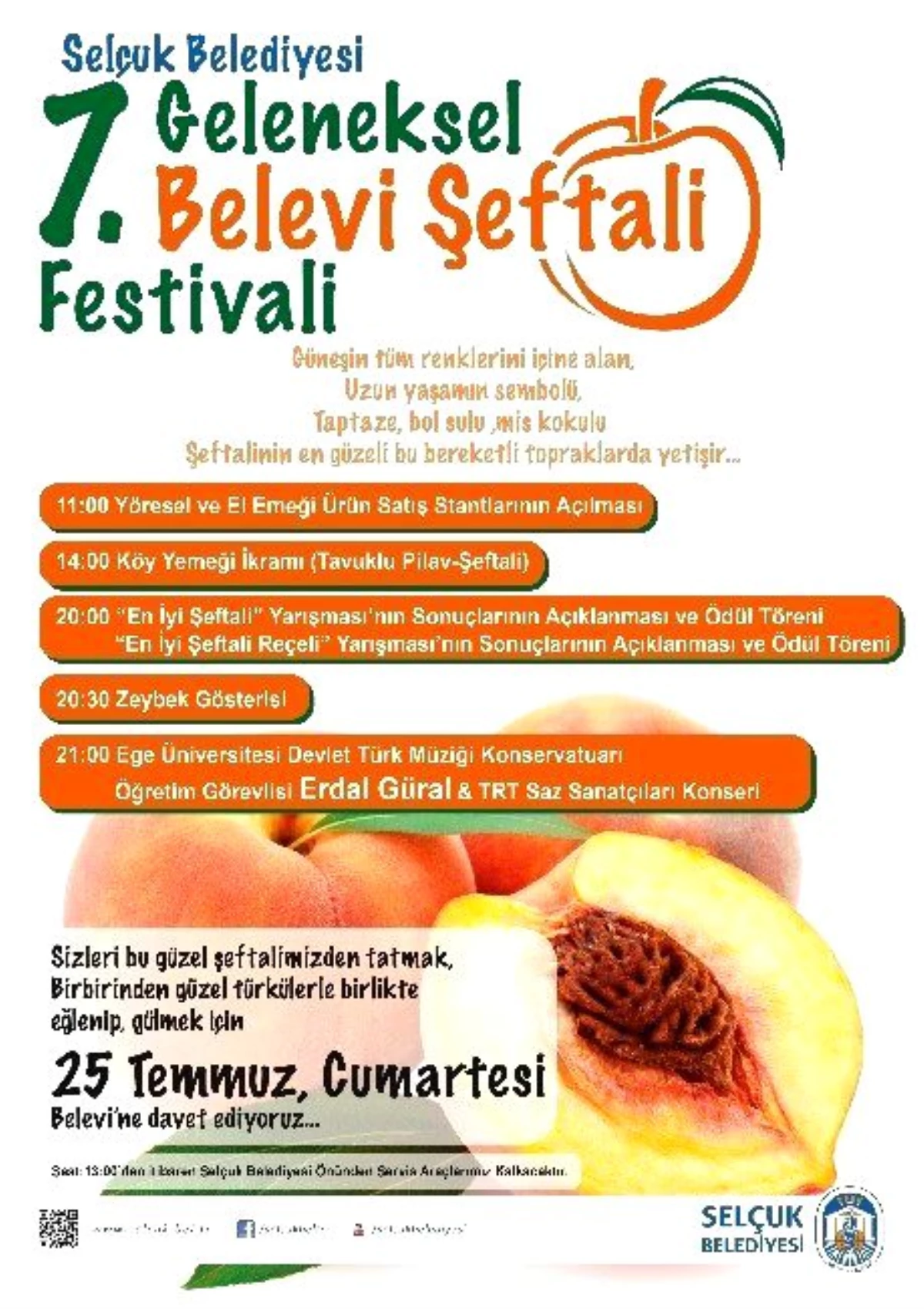 Selçuk İlçesi Şeftali Festivali ile Renklenecek