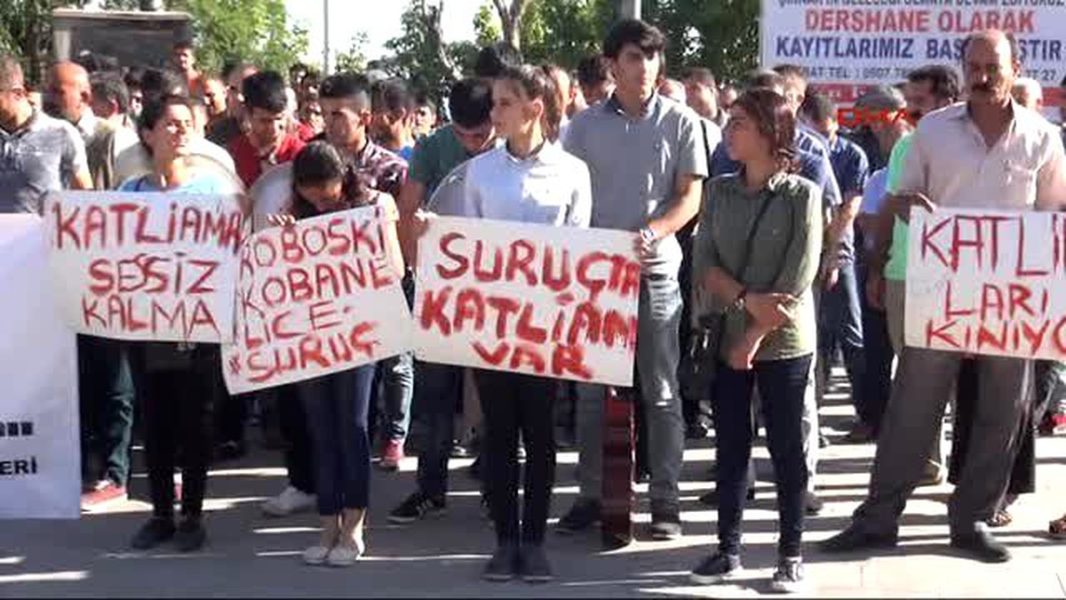 Şırnak Suruç\'taki Canlı Bomba Saldırısı Şırnak\'ta Kınandı