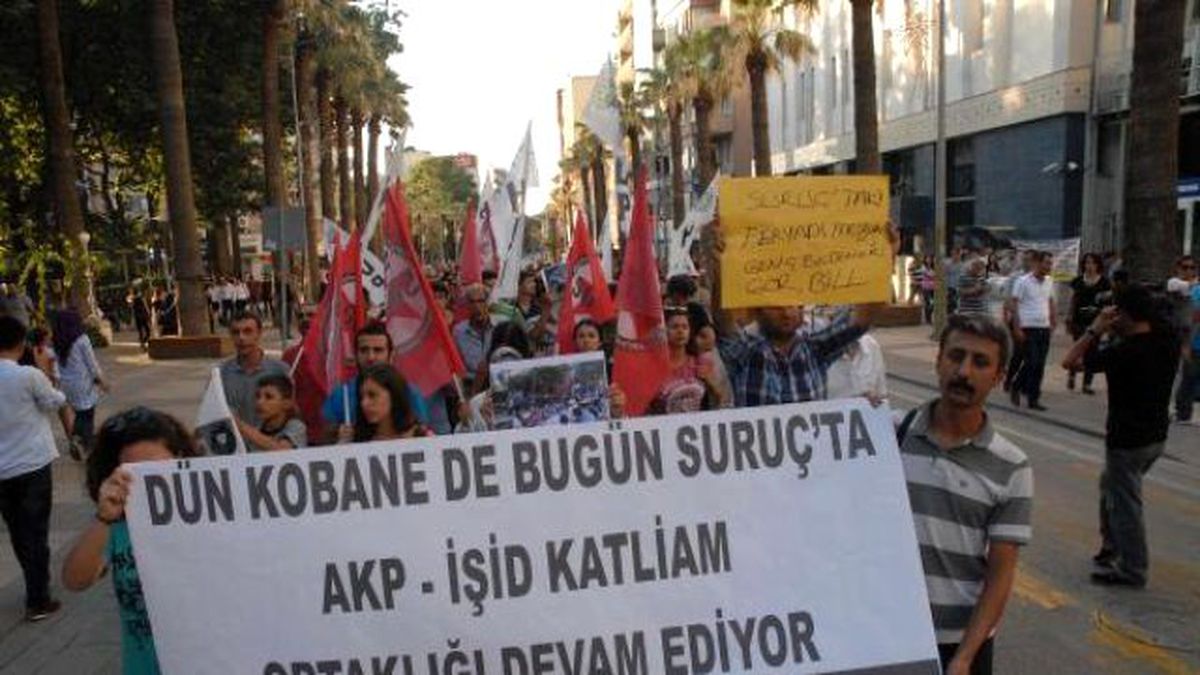 Suruç\'taki Bombalı Saldırı Denizli\'de Protesto Edildi