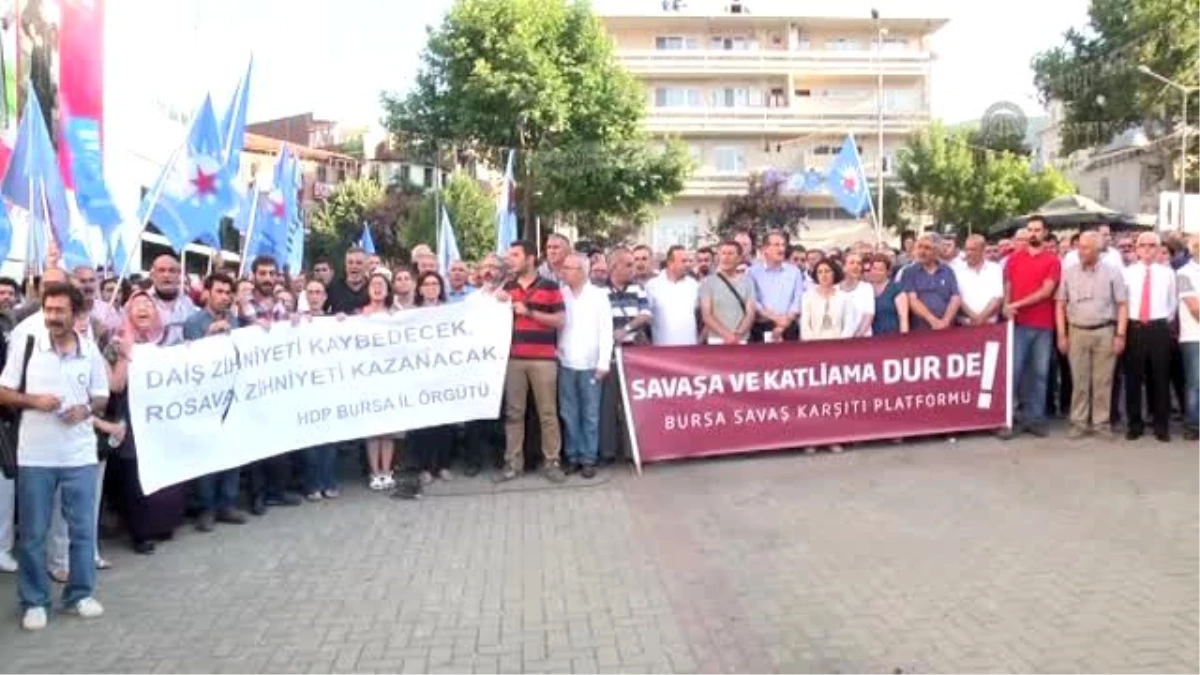 Suruç\'taki Terör Saldırısı Protestosunda Gerginlik