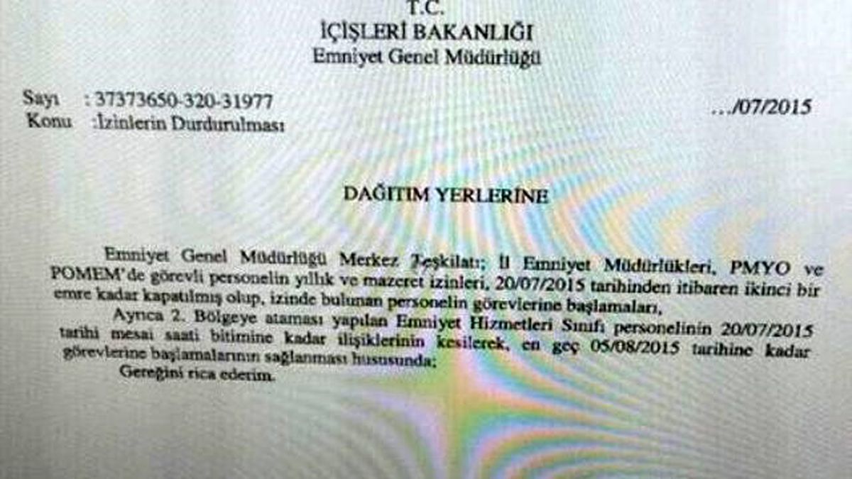 İzindeki Polisler Göreve Çağrılıyor