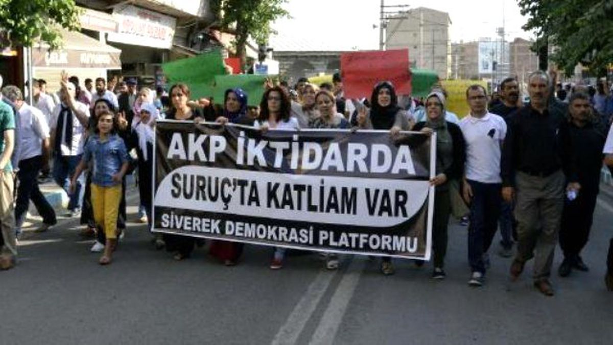 Siverek\'te \'Suruç\' Protestosu