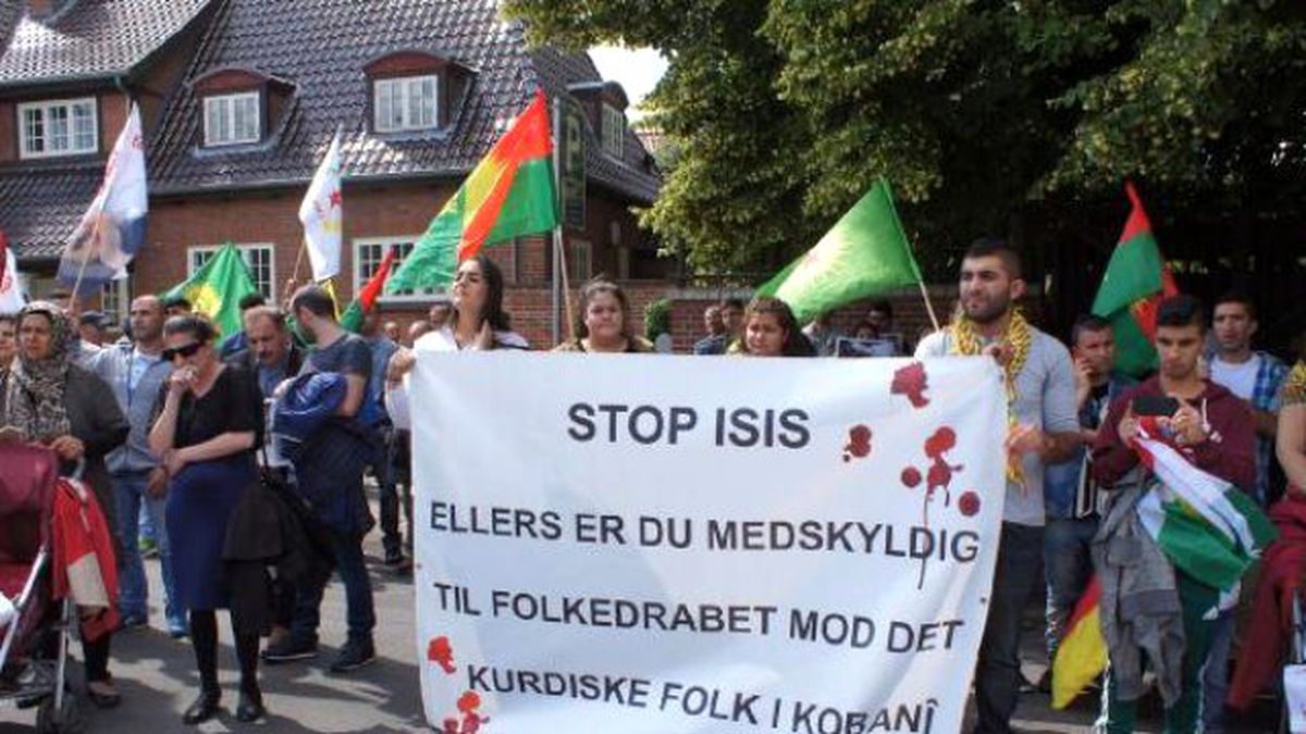 Suruç\'taki Patlama Danimarka\'da Protesto Edildi