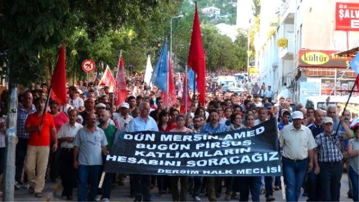 Tunceli\'de Suruç Protestosu