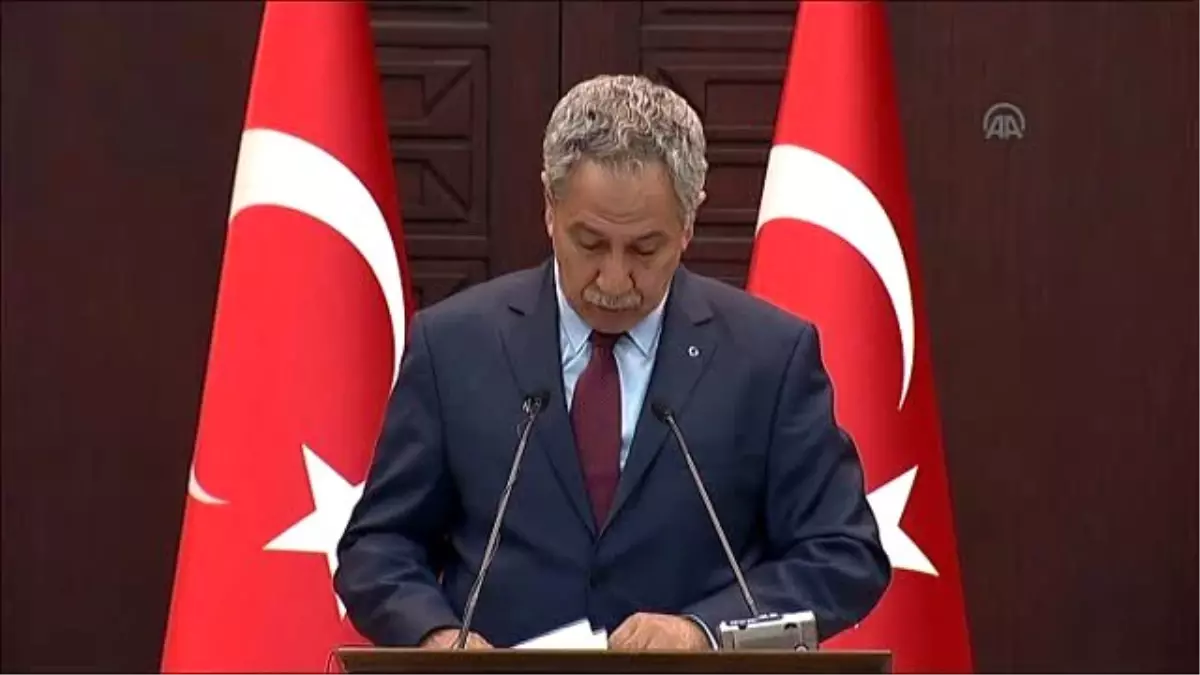 Arınç: "Daeş\'le Mücadele Büyük Bir Dikkatle Sürdürülmektedir"