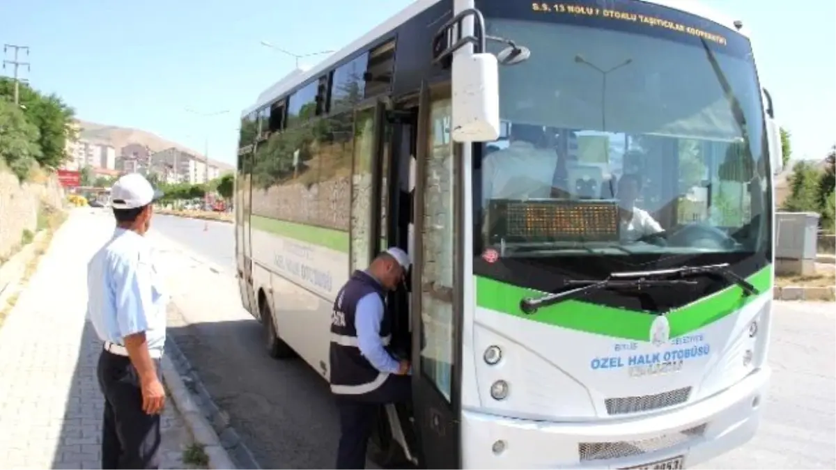 Bitlis\'te Şehir İçi Ulaşım Araçlarına Denetim