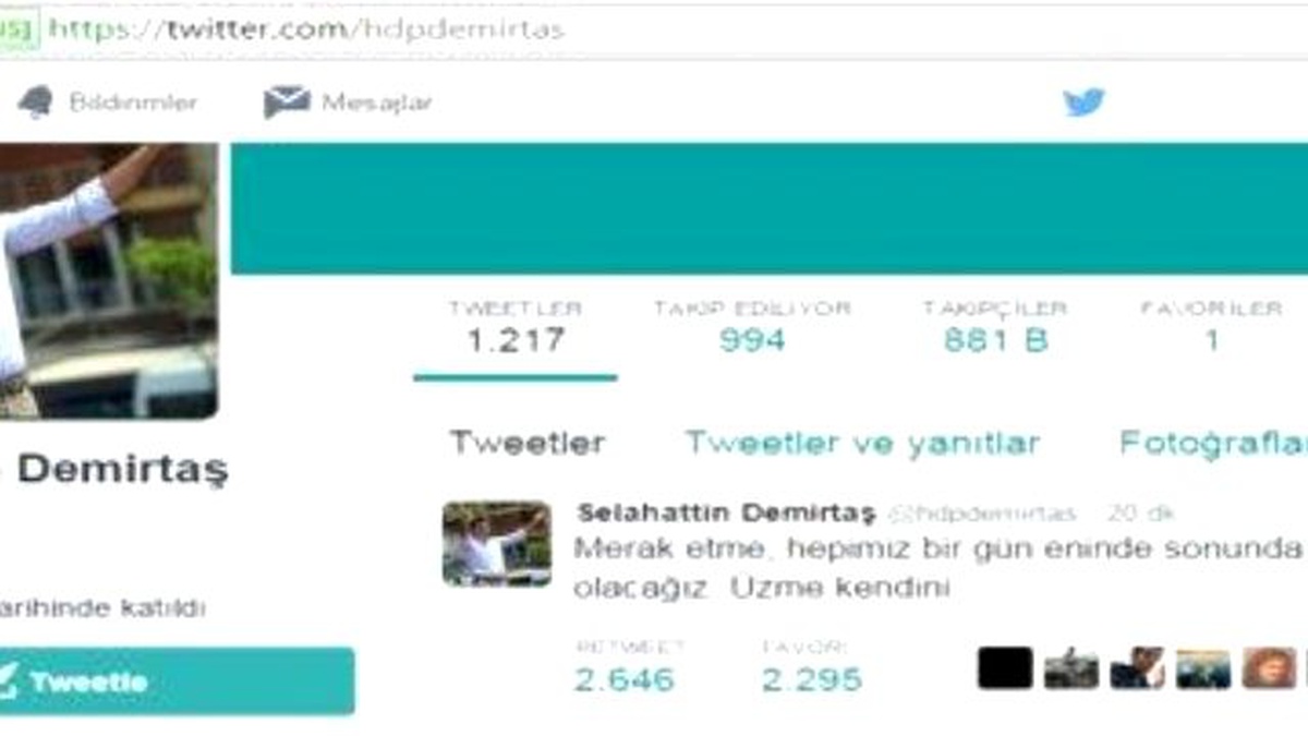 Demirtaş\'tan Arınç\'a Yanıt: Merak Etme, Hepimiz Bir Gün Eninde Sonunda Ölenler Arasında Olacağız