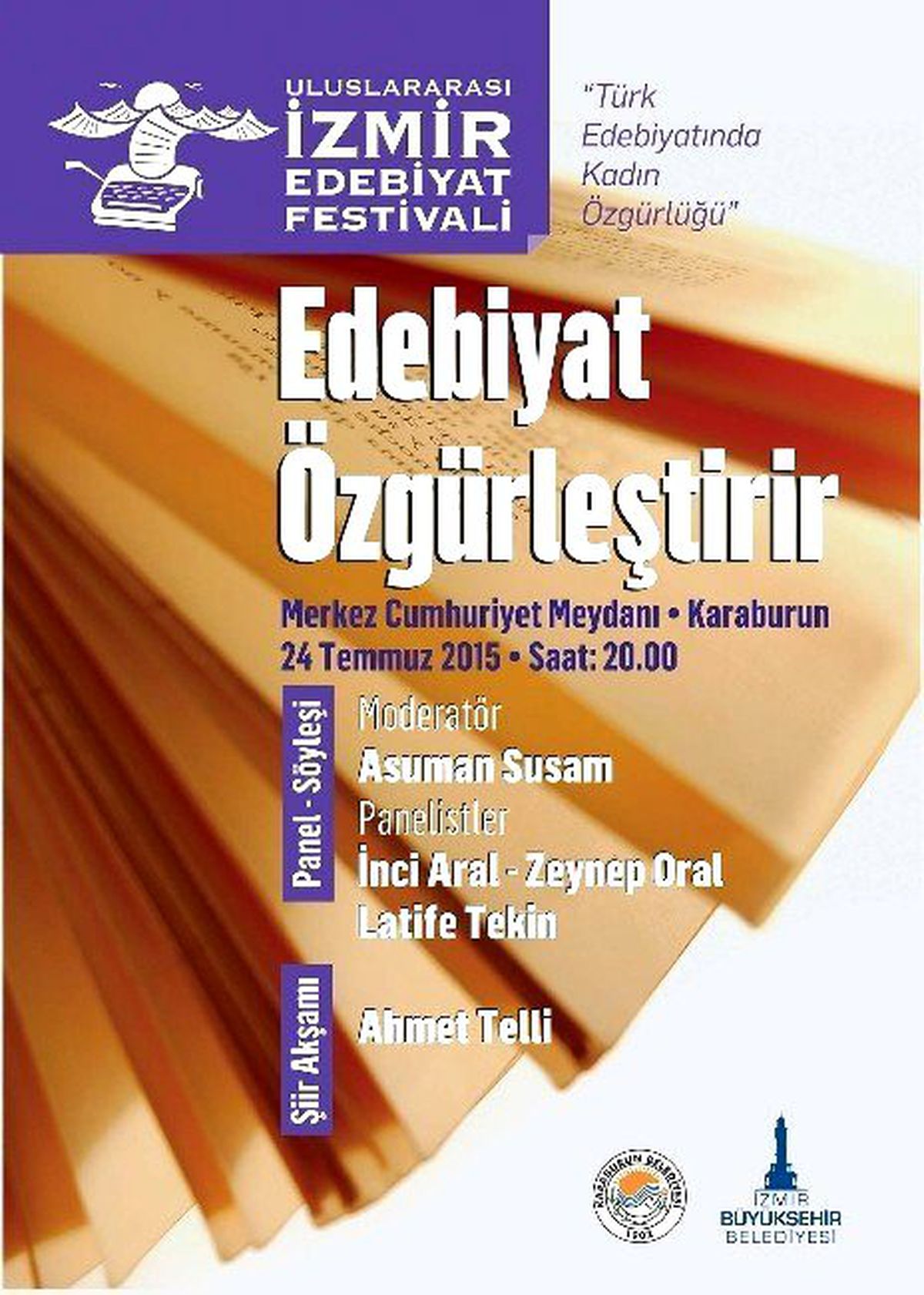 İzmir\'de Uluslararası Edebiyat Festivali Başlıyor