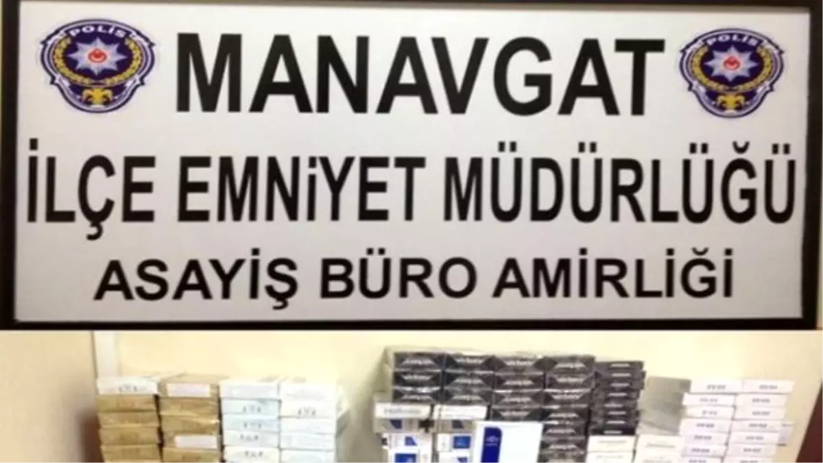 Manavgat\'ta 2 Bin 600 Paket Gümrük Kaçağı Sigara Ele Geçirildi