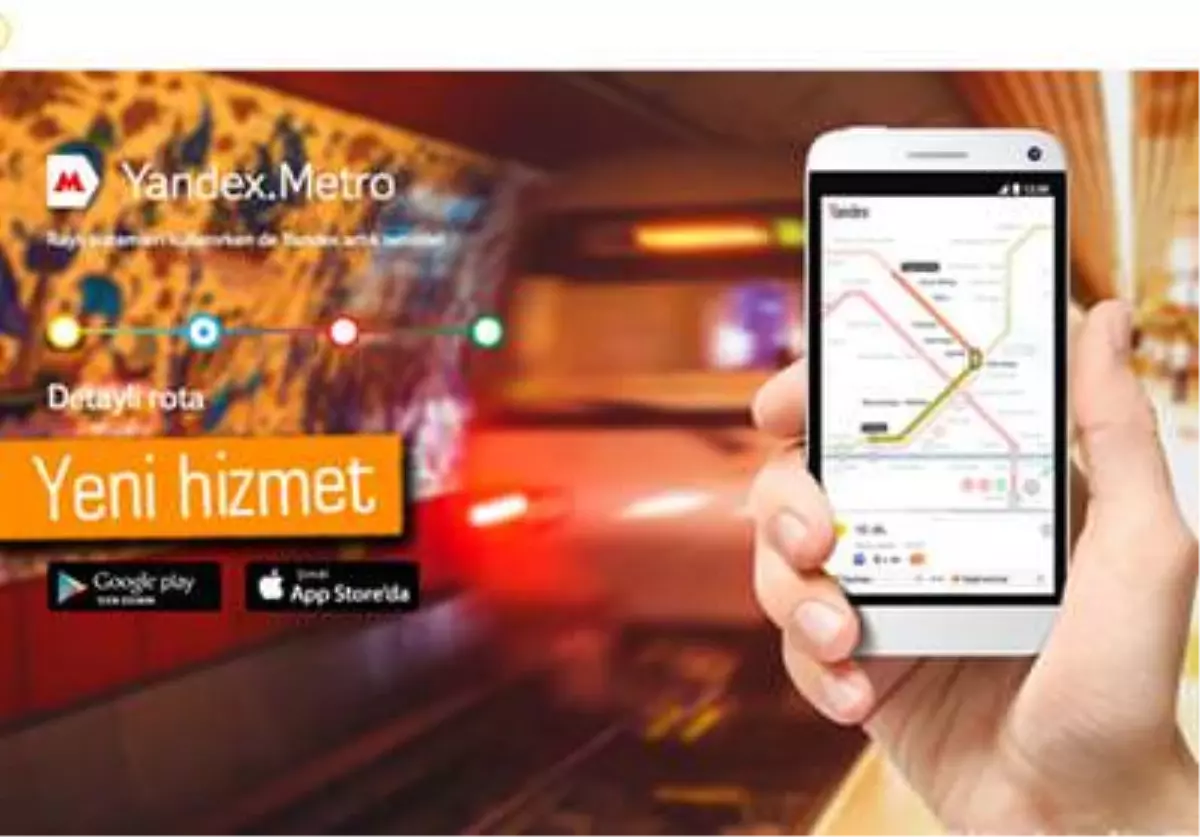 Tüm Raylı Sistemler Artık Yandex.metro\'da