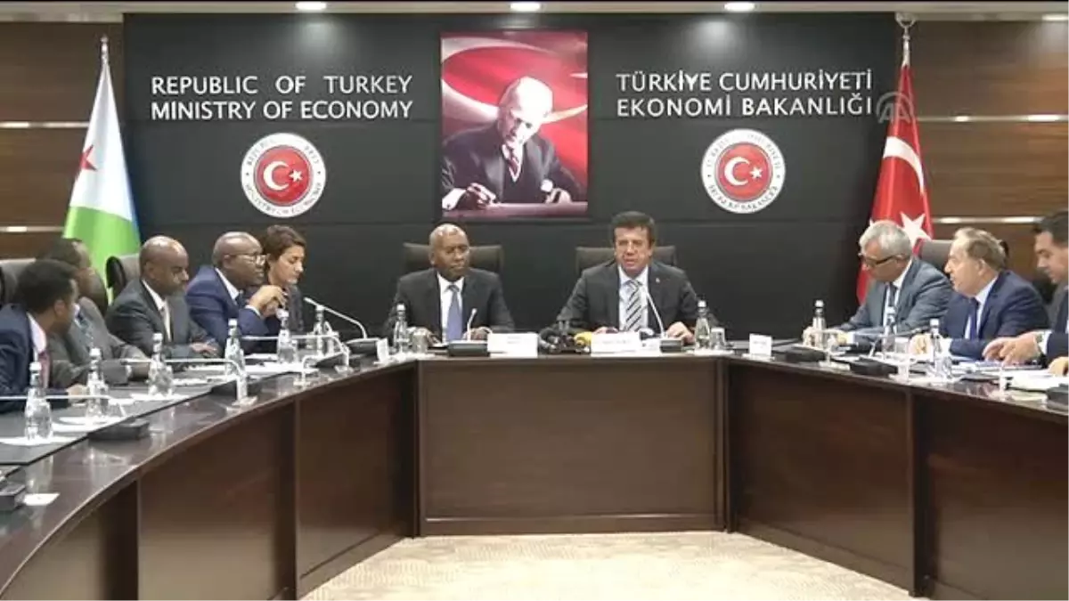 Ekonomi Bakanı Zeybekci, Cibuti Ekonomi, Maliye ve Sanayi Bakanı Dawaleh\'i Kabul Etti