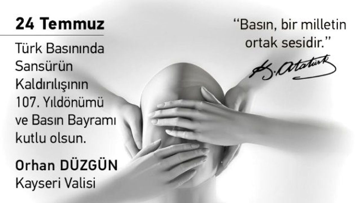 Kayseri Valisi Orhan Düzgün Açıklaması