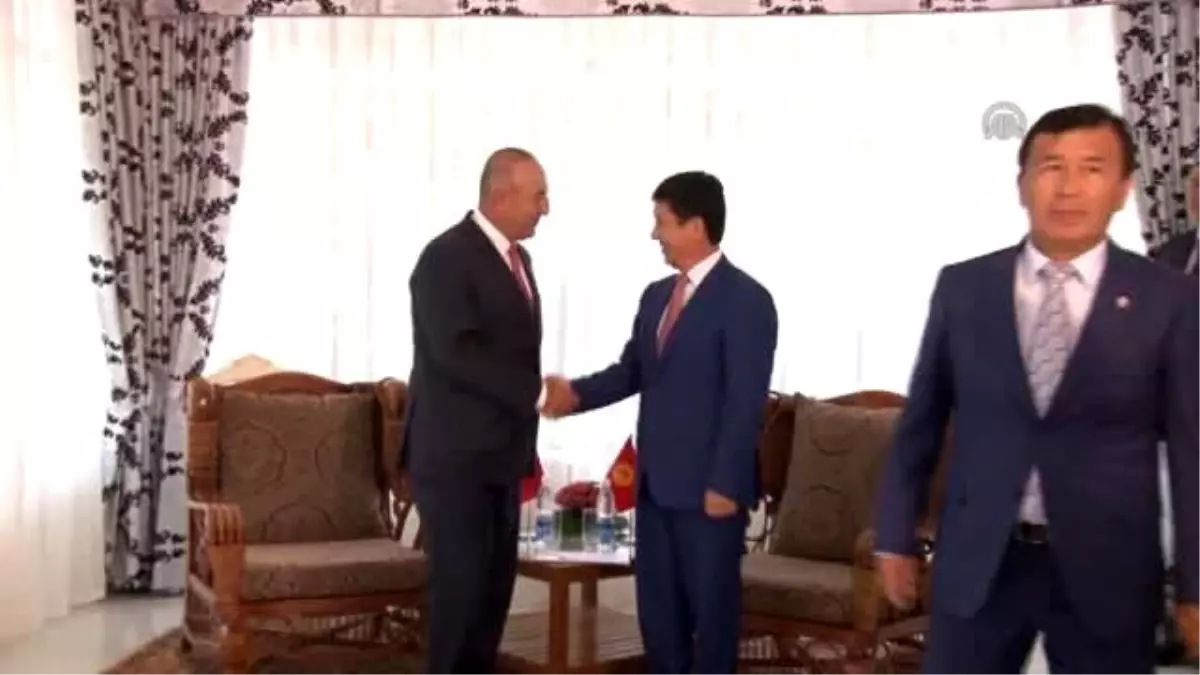 Kırgızistan Başbakanı Sariyev, Dışişleri Bakanı Çavuşoğlu\'nu Kabul Etti - Çolpon