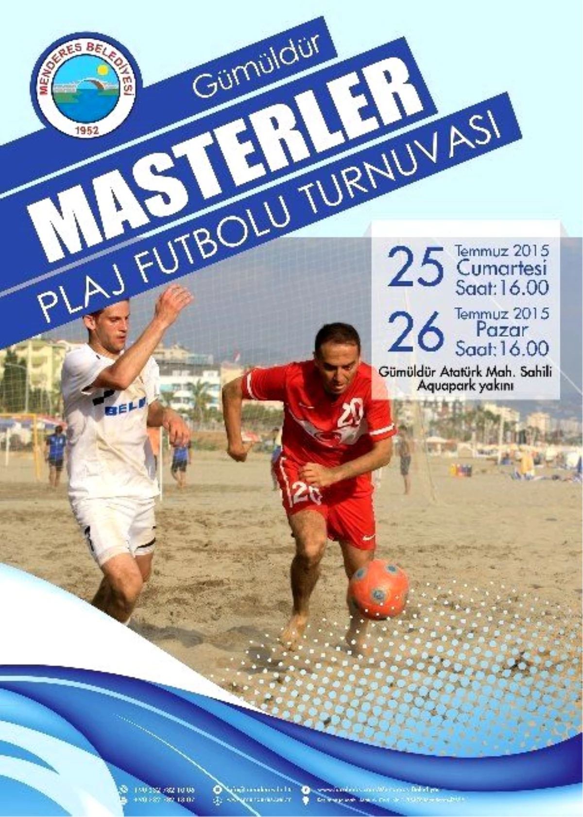 Menderes\'te Plaj Futbol Turnuvası
