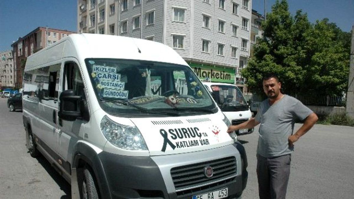 Minibüsçülerden Suruç Katliamına Tepki