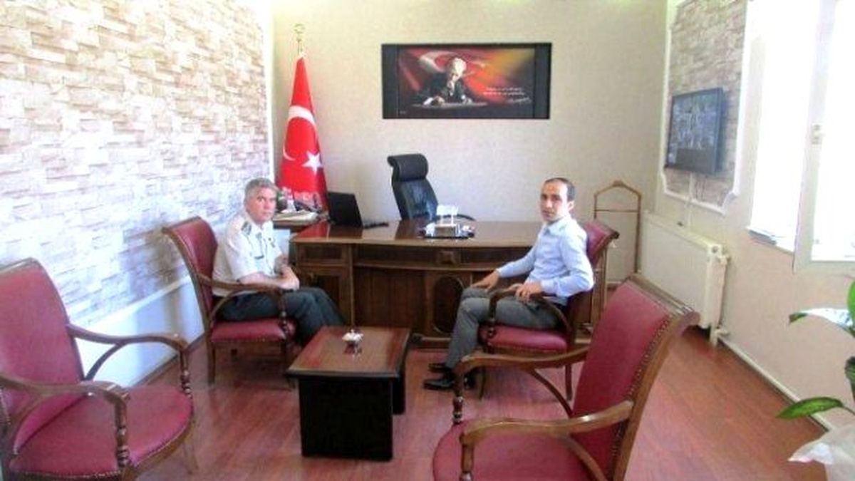 İl Jandarma Komutanı Albay Ufuk Nayır\'ın Veda Ziyareti