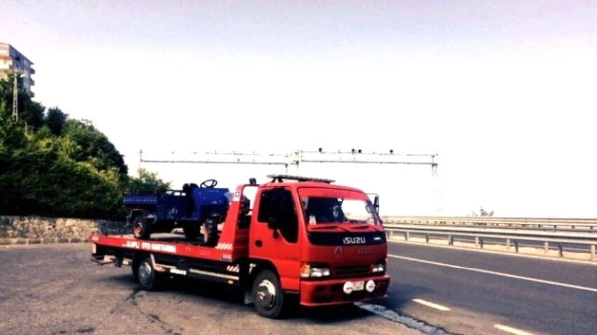 7 Yolcuyla Yakalanan Tarım Aracı Trafikten Men Edildi