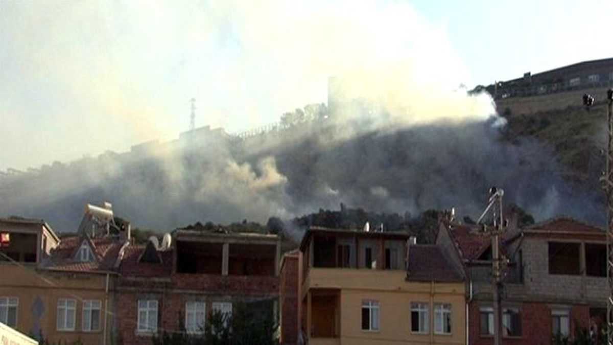 Anız Yangını İtfaiyeyi Hareket Geçirdi
