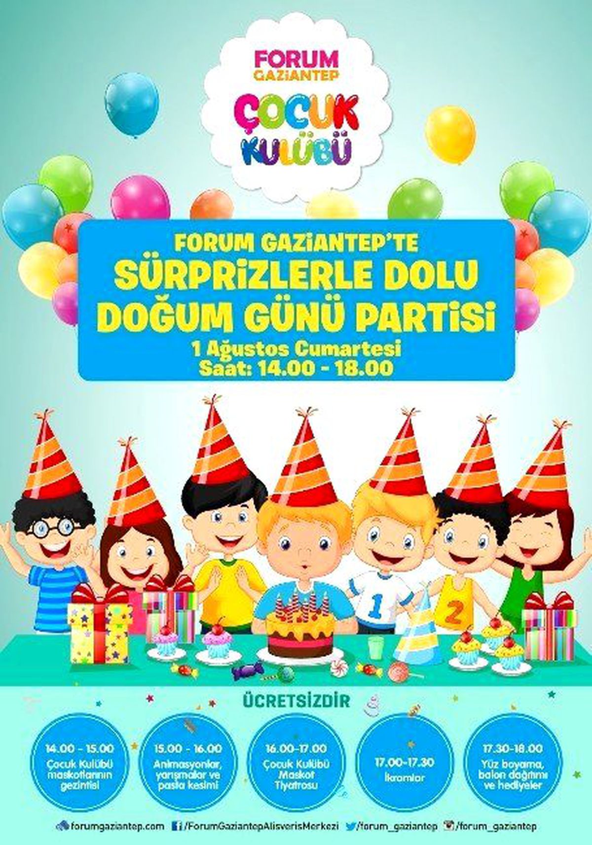 Ağustos Ayında Doğanlar Forum Gaziantep\'e