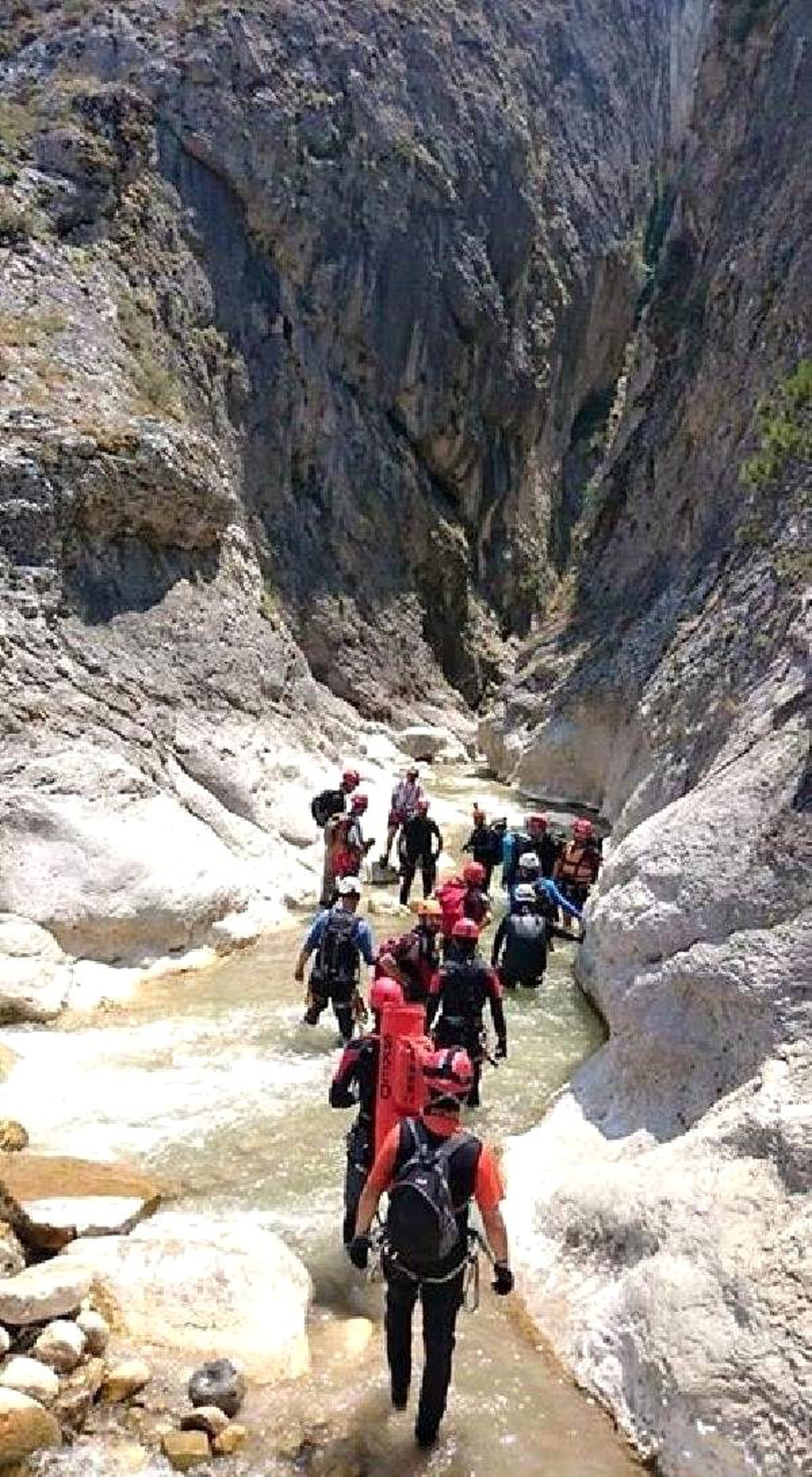 Akut\'tan Kanyonda Kurtarma Eğitimi