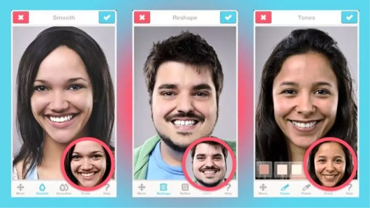 En İyi Fotoğraf Düzenleme Uygulaması Facetune