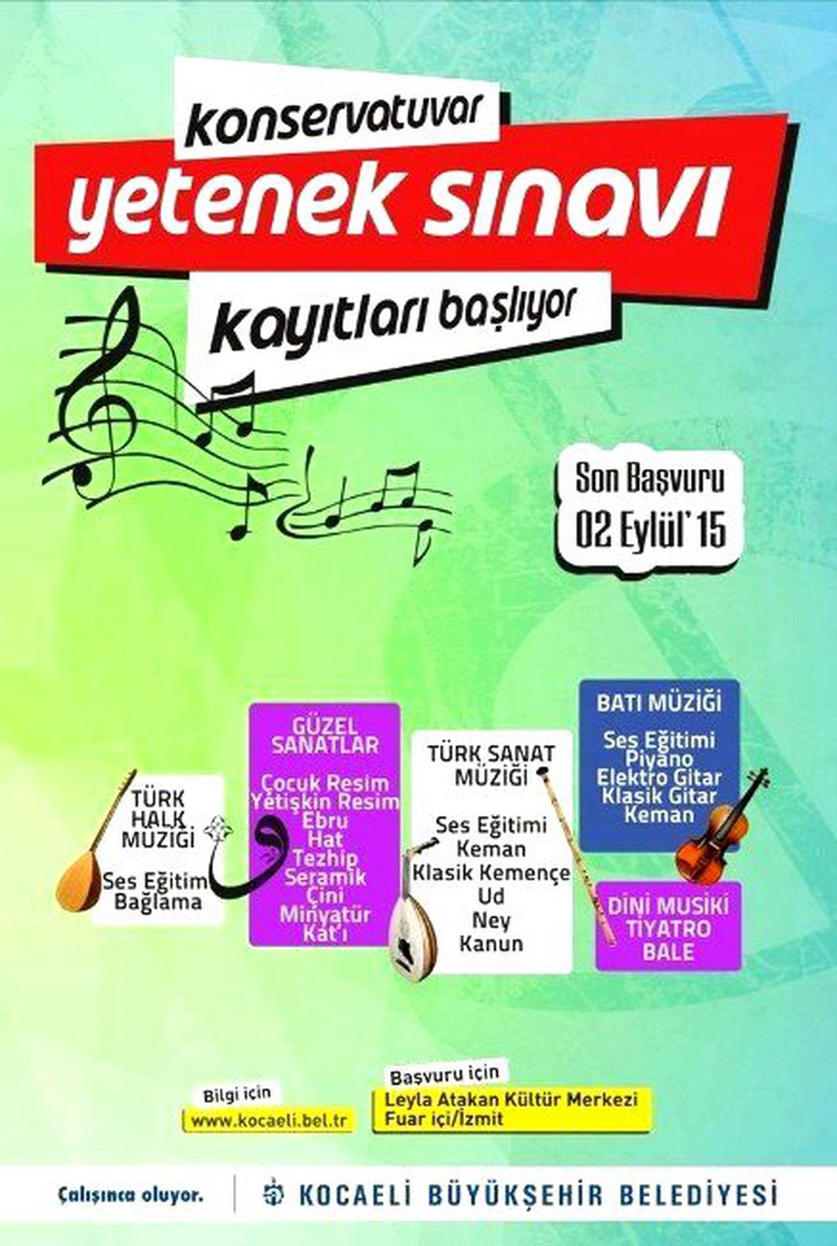 Konservatuvar Yetenek Sınavı Kayıtları Başlıyor
