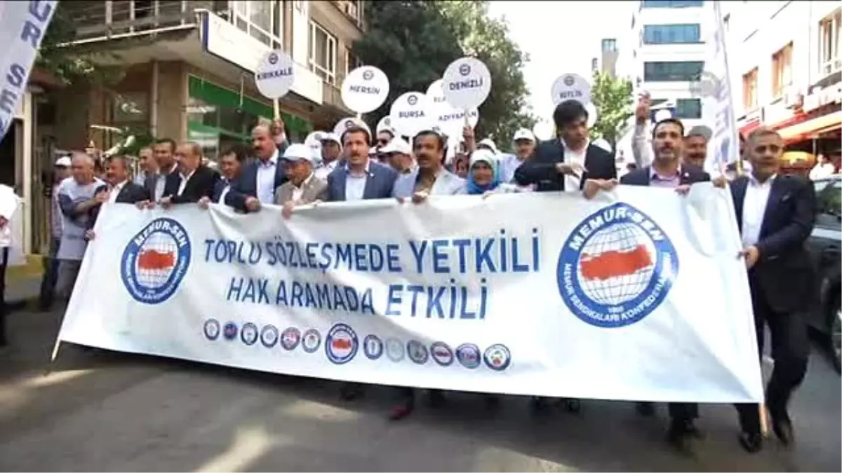 Memur-Sen Üyelerinin Yürüyüşü