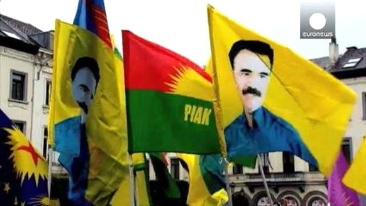 PKK Yandaşları Brüksel\'de Gösteri Düzenledi