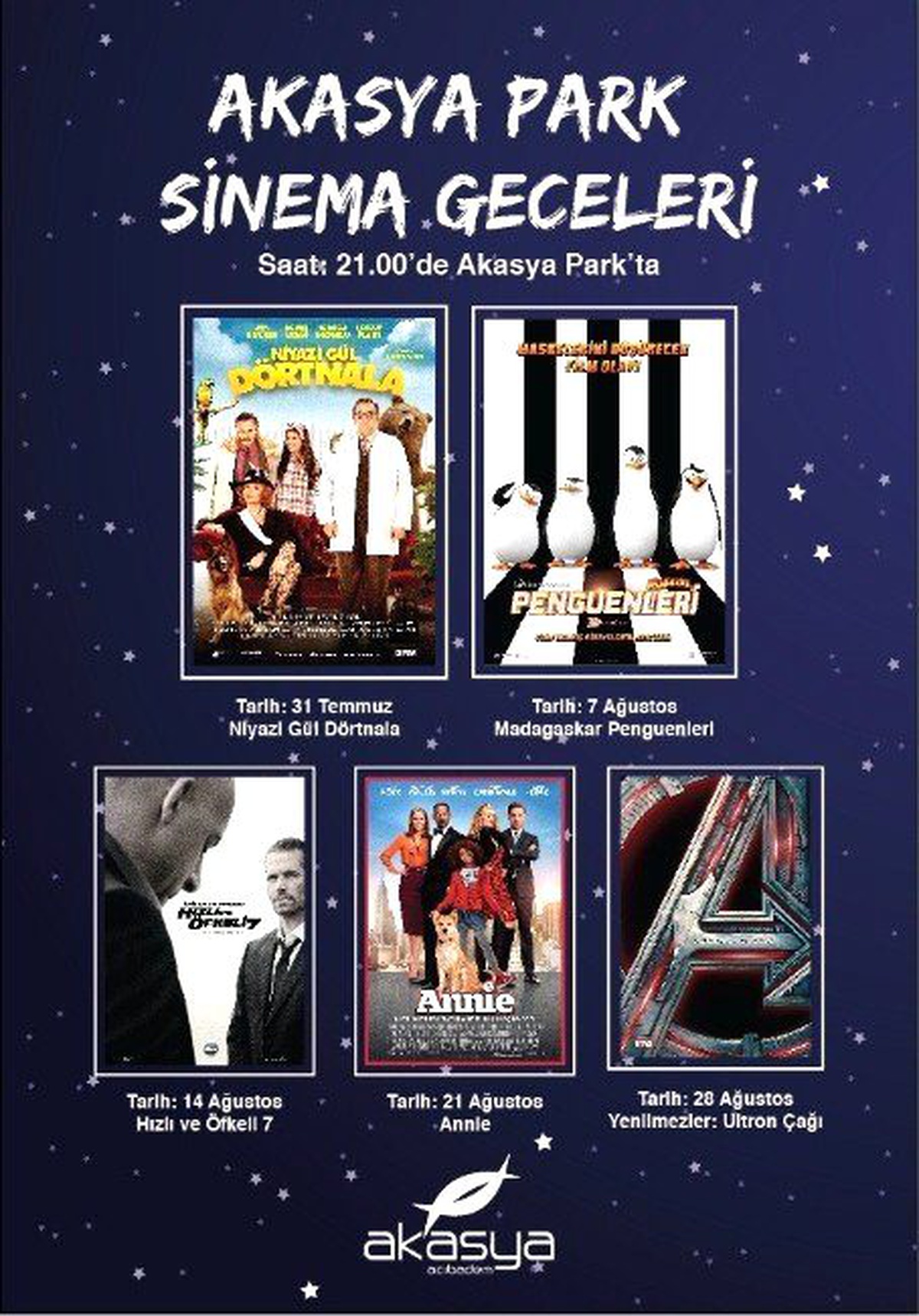 Yıldızlar Altında Film Keyfi