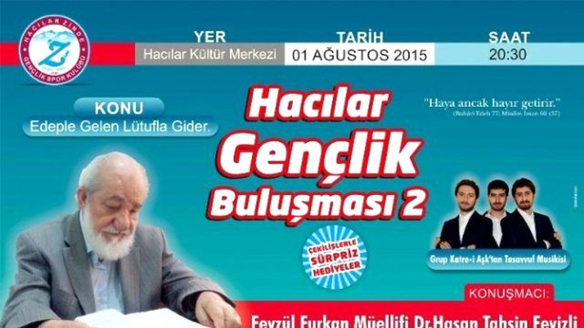 Dr. Hasan Tahsin Feyizli Gençlerle Buluşacak
