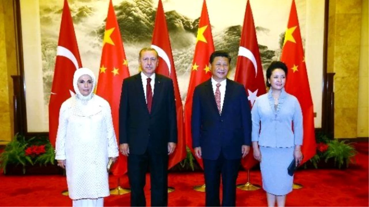 Erdoğan, Çin\'de Resmi Törenle Karşılandı