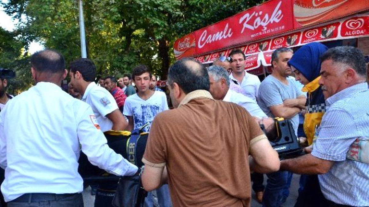 Motosikletin Çarptığı Kadın Yaralandı