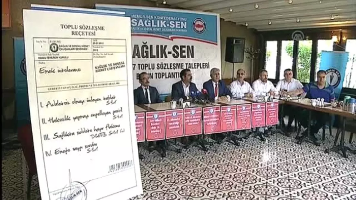 Sağlıkta Şiddet" Toplu Sözleşme Masasına Taşınacak