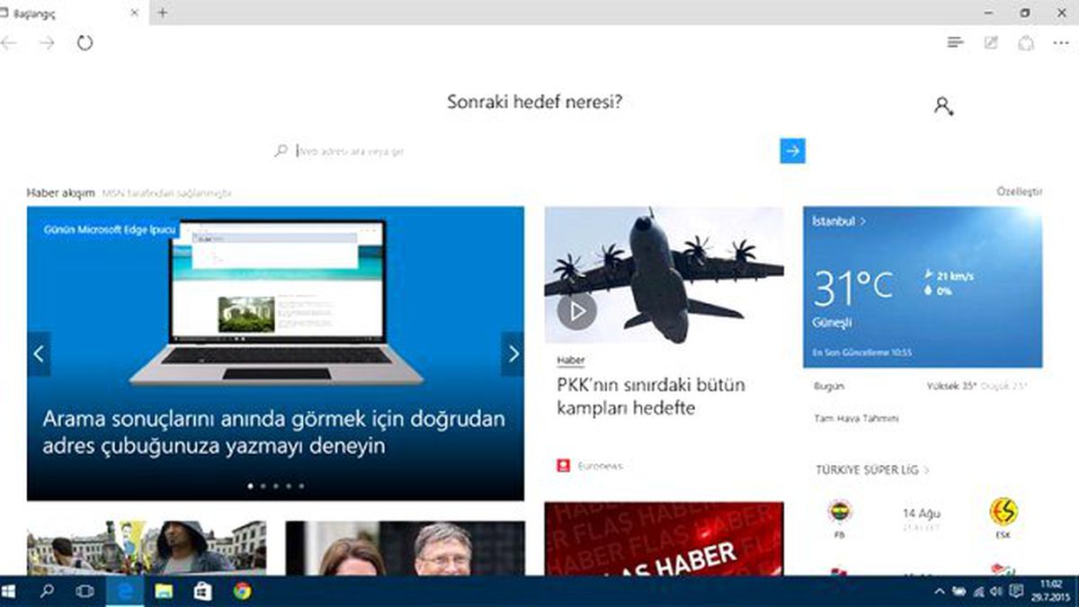 Windows 10\'dan Görüntüler !