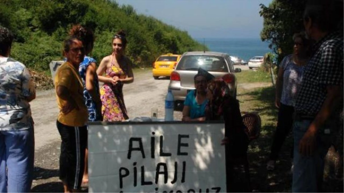 Akçakoca\'da Yazlıkçılardan Kadınlar Plajı Tepkisi