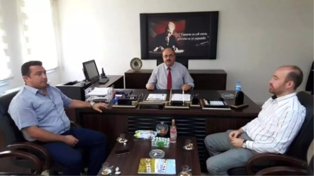 Başkan Bakıcı\'dan Göç İdaresi Müdürü Hüseyin San\'a Ziyaret