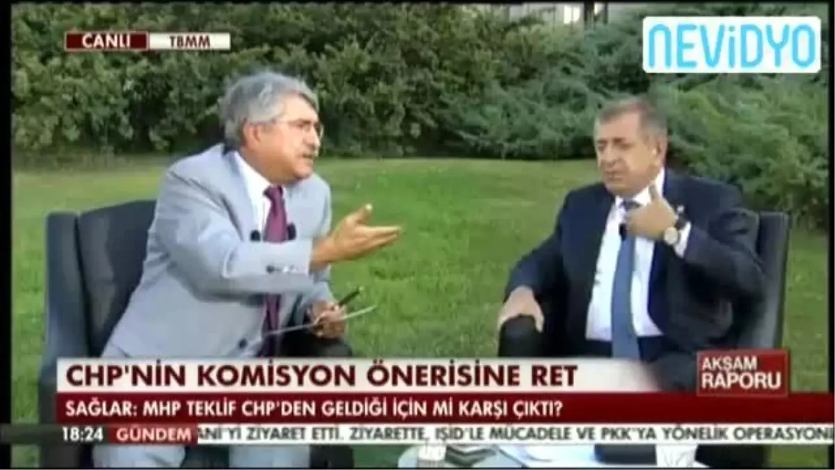 Canlı Yayında Sağlar ve Özdağ Arasında Gerginlik