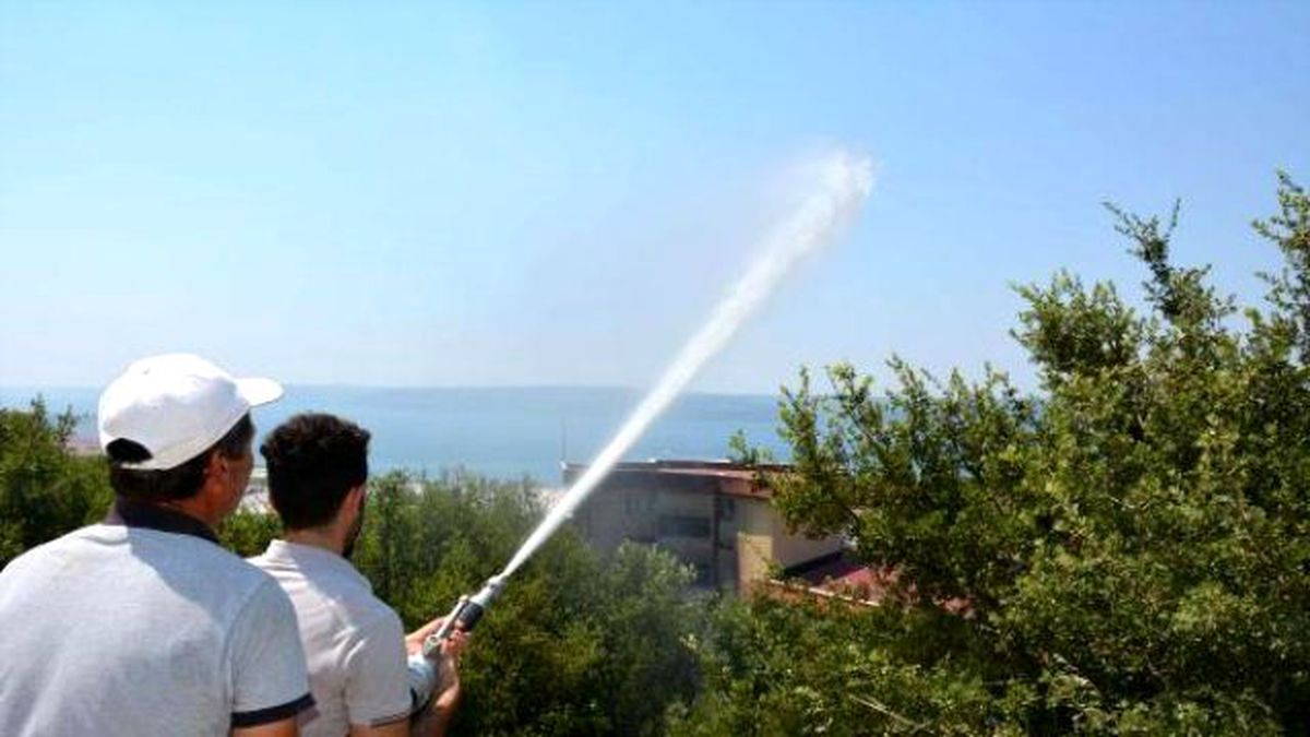 Çomü\'de Korkutan Yangın