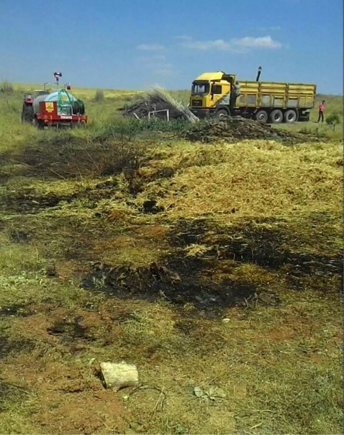 Kırık Cam Şişesi Yangına Sebep Oldu