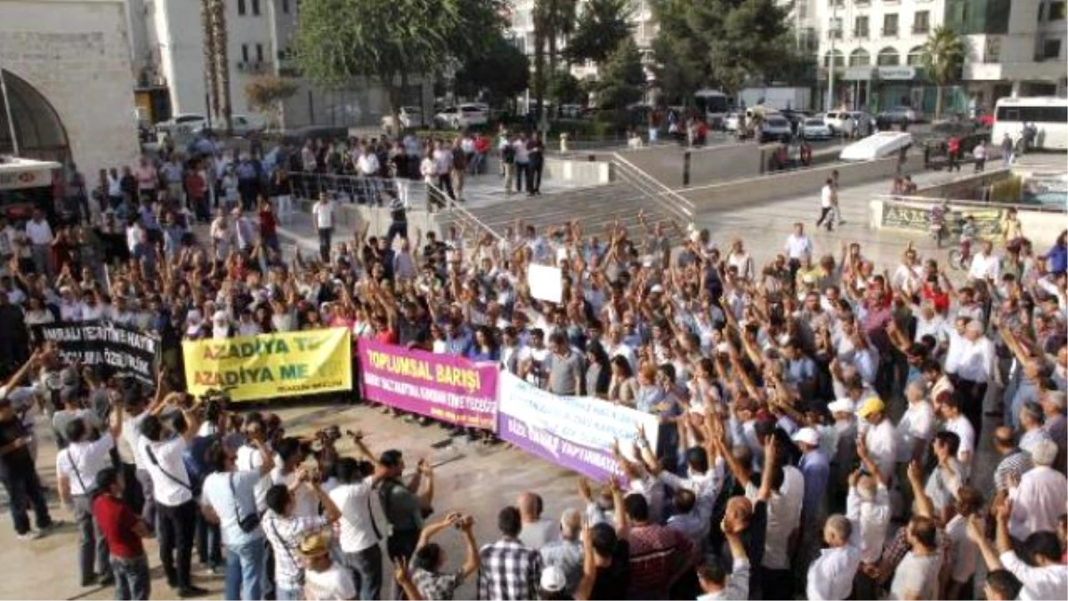 Şanlıurfa\'da Hdp\'lilerden Protesto