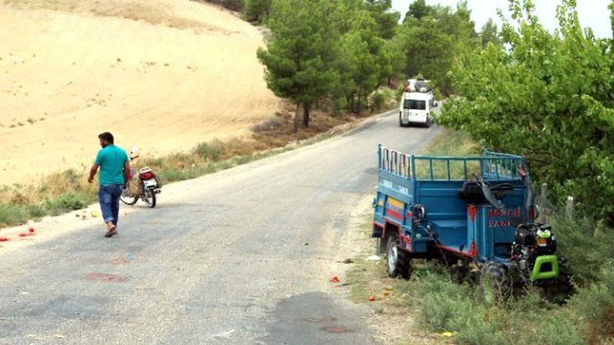 Tarım Aracı Devrildi: 2 Yaralı